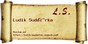 Ludik Sudárka névjegykártya